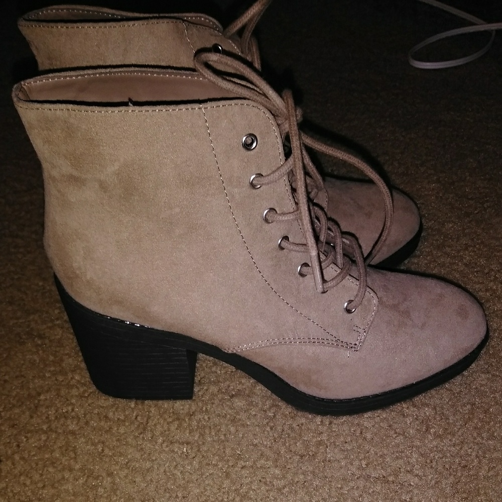 Tan Heels Boots